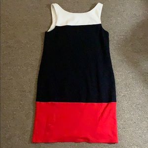 Bailey 44 White Red Black Sheath Mini Dress XS